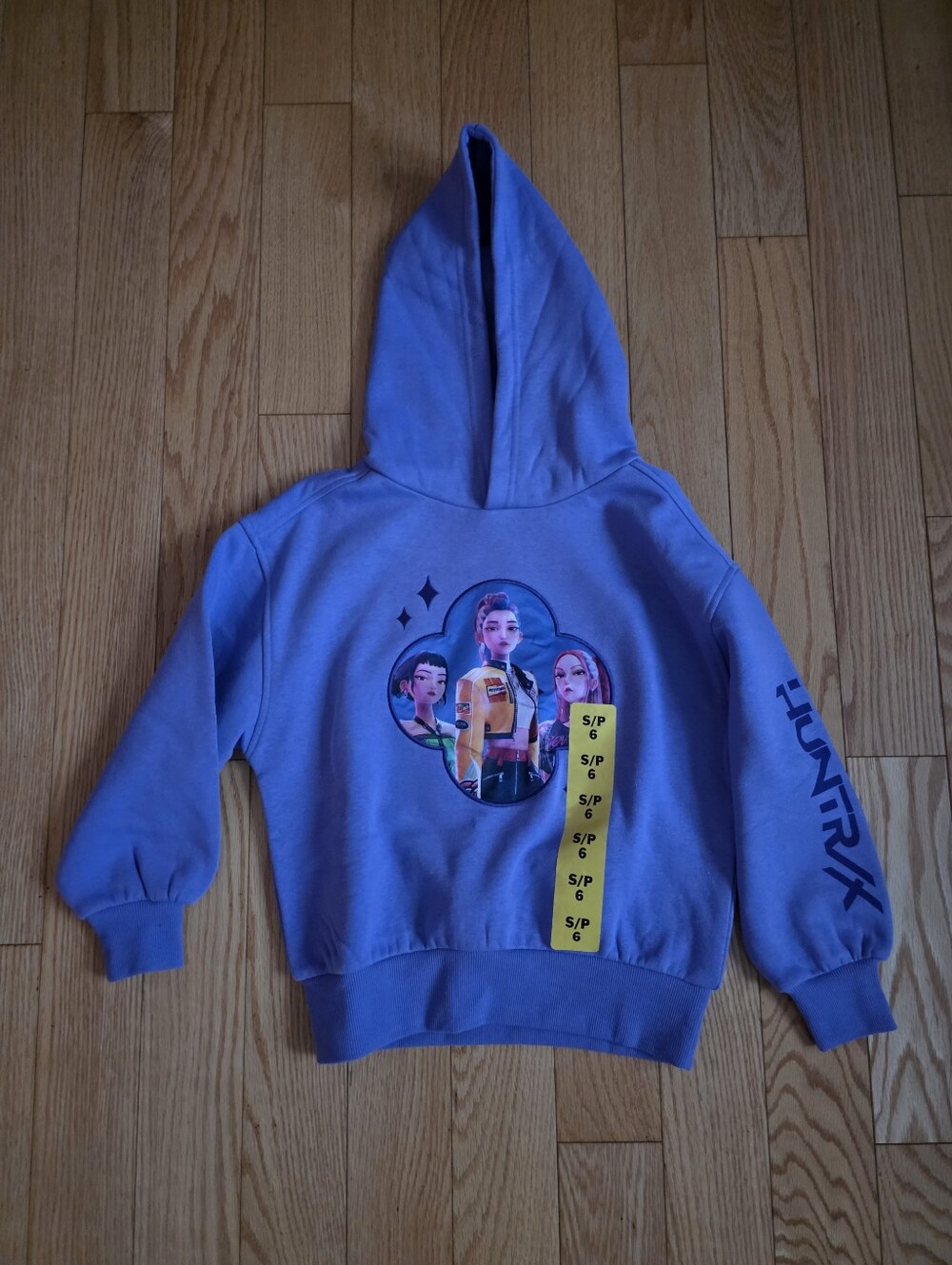 Netflix Kpop Demon Hunters Huntrix Pullover Hoodie, Purple, Small (6)